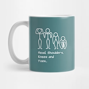 Stickman / Head, shoulders, knees and toes... Mug